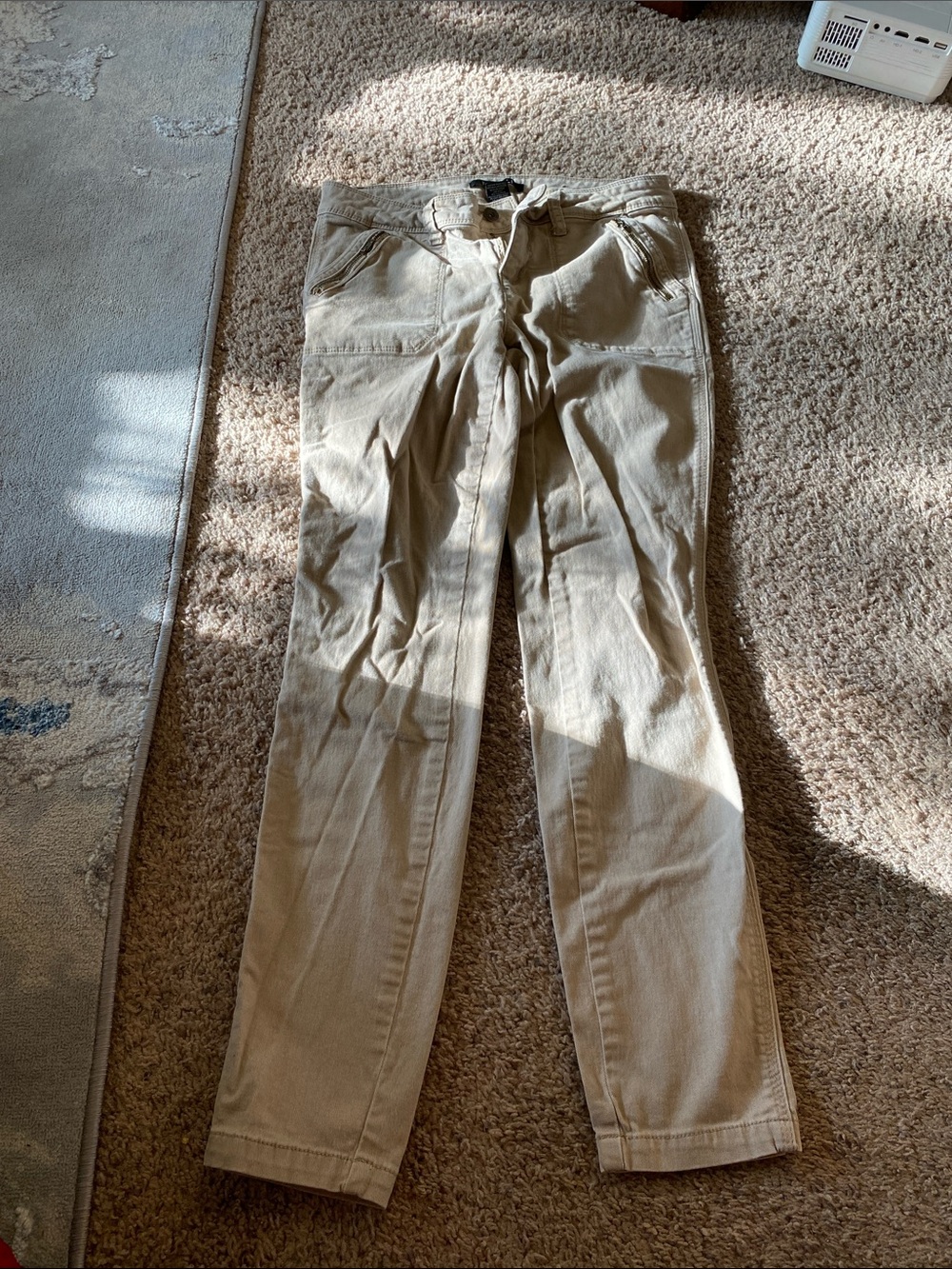 Roz & Ali Women’s Tan Chinos - Straight Leg